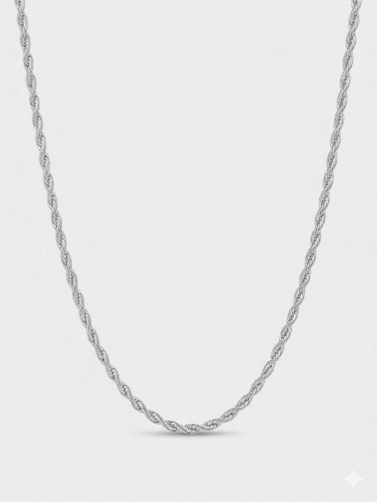 Girocollo Corda Slim Acciaio inossidabile con Chiusura Regolabile in Gold e Silver per Look Elegante e Versatile