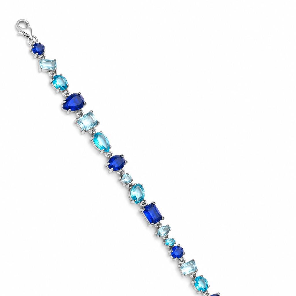 Bracciale Royal in acciaio e Cristalli, elegante e sofisticato