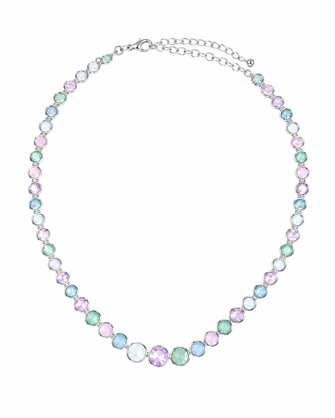 Collana Gemma Pastel in acciaio inossidabile e strass