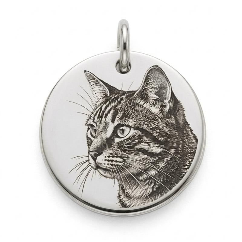 Collana con Targhetta Personalizzata con Foto per Persone e Animali Design Unico e Dettagliato