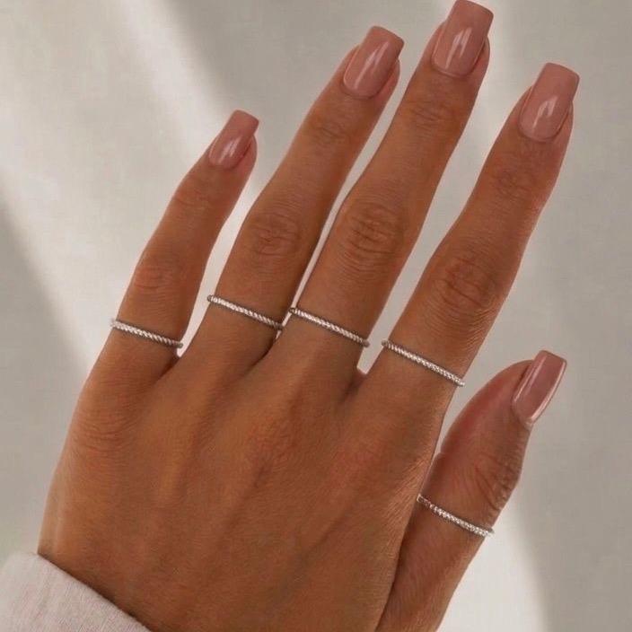 Set di Fedine Martellate Regolabili in Acciaio Inossidabile per Accessori di Moda Eleganti e Duraturi