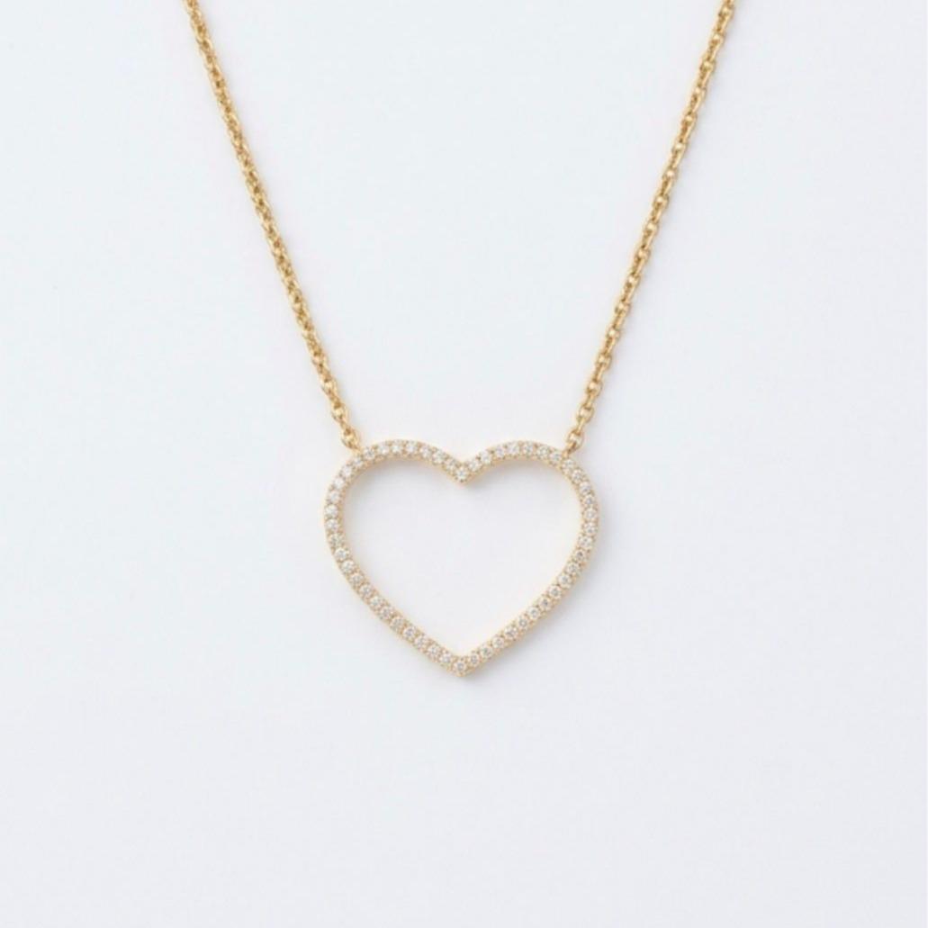 Collana Amour in acciaio e cristalli  – L'essenza dell'amore in un design senza tempo