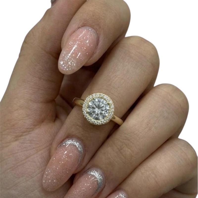 Anello Bagliore Argento 925 regolabile con Dettagli Brillanti e Design Elegante per Occasioni Speciali