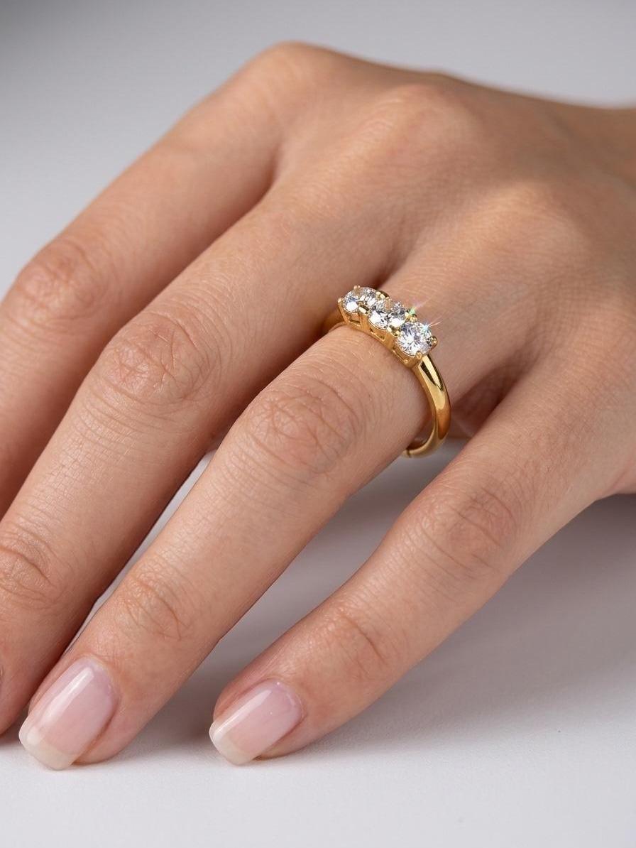 Anello Trilogy Regolabile Nadir – Disponibile in silver e gold