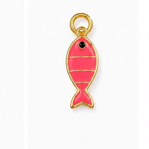 Fish Charm in Colori Vivaci in Acciaio per Collane e Bracciali Accessorio Moda per Gioielli