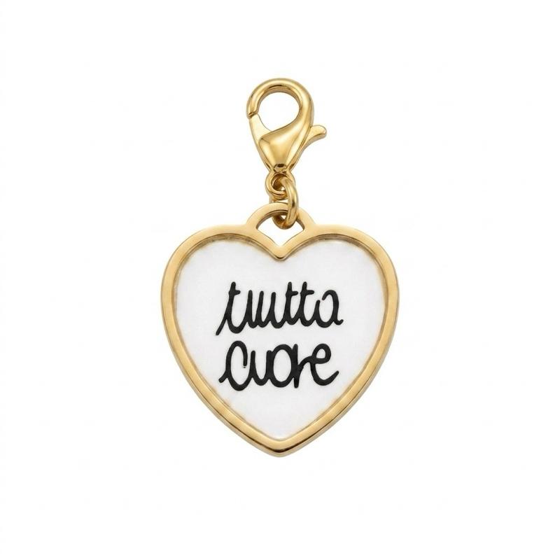 Charms con moschettone in acciaio inossidabile adatte ad ogni tipo di collana o bracciale