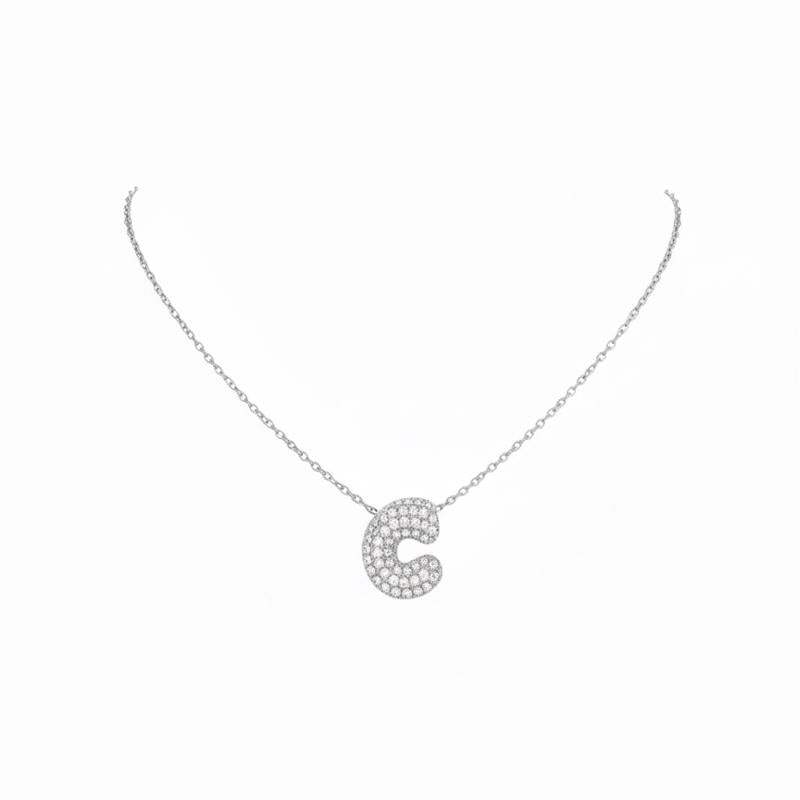 Collana Sugar Acciaio e Zirconi Design Morbido e Audace con Zirconi Purissimi per un Tocco di Dolcezza e Carattere
