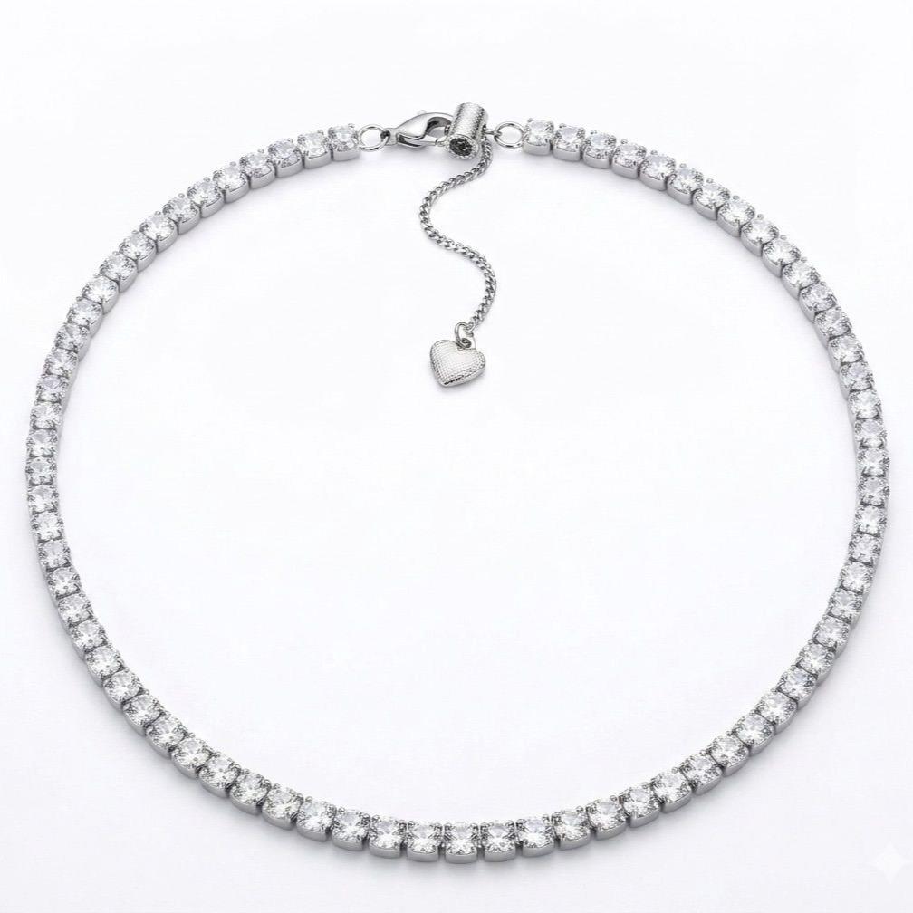 Girocollo Luce Acciaio e strass