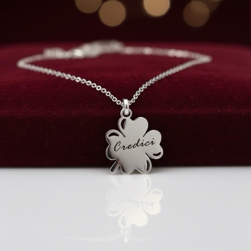 Collana Personalizzabile in Acciaio Inossidabile con Ciondolo da Incidere. Incisione Unisex
