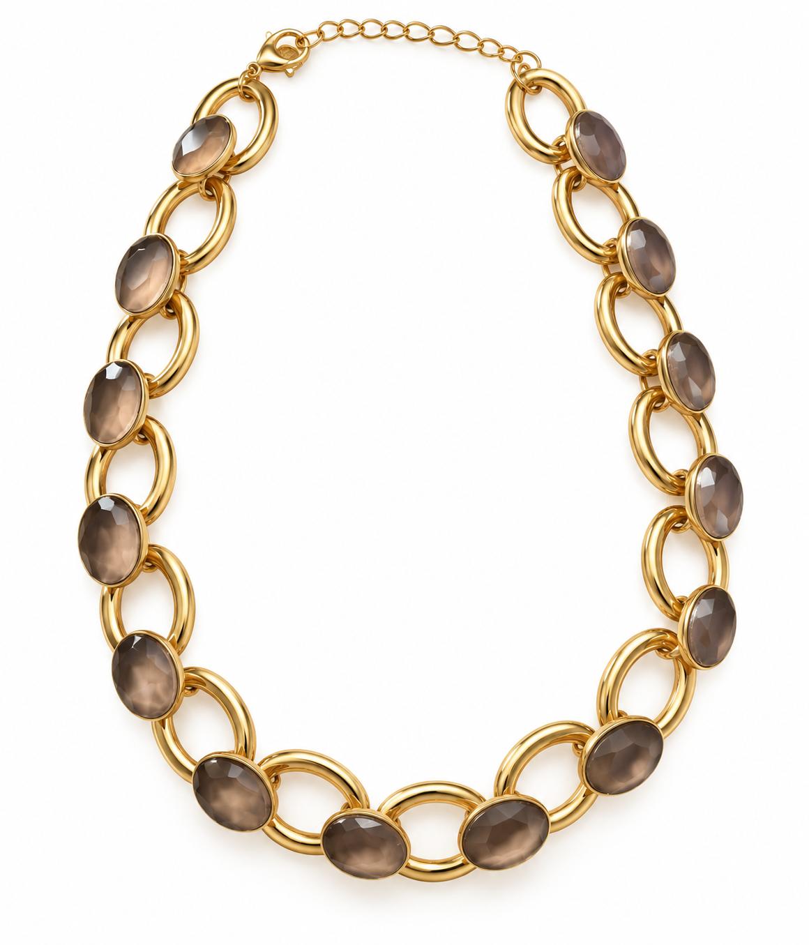 Collana Dea acciaio e pietre accessorize collanees tive