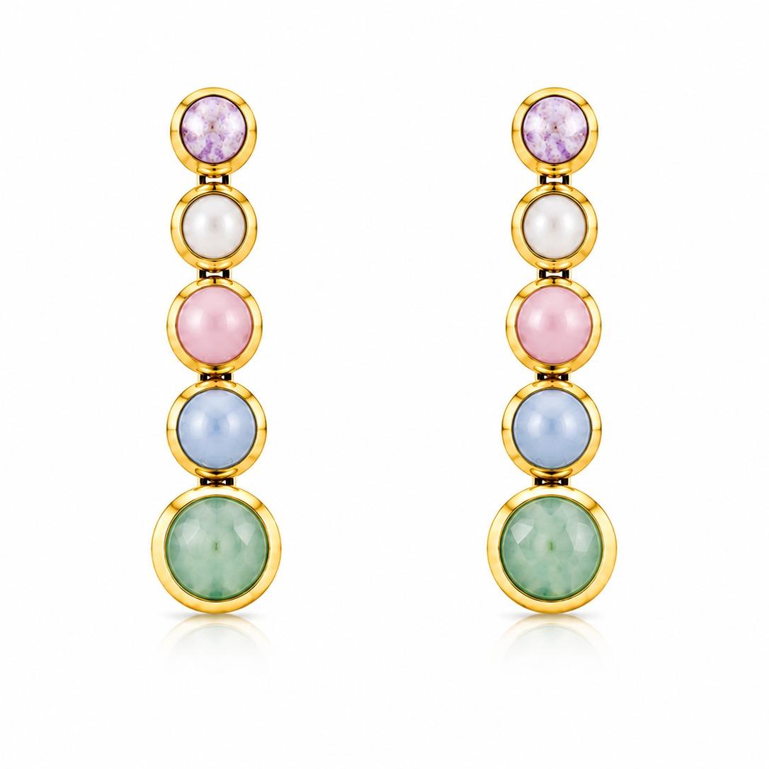Orecchini Gemma Pastel in acciaio 316L