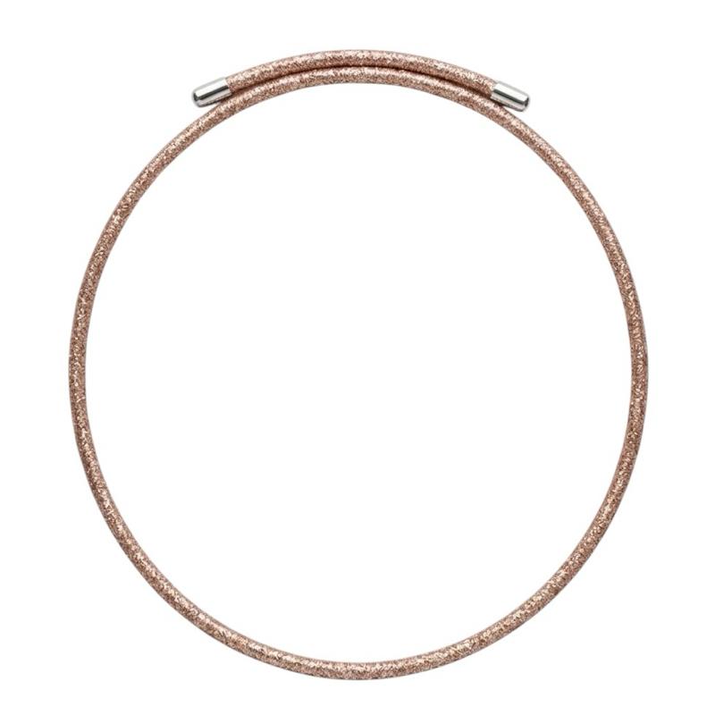 Collana Magnetica "Infinity Loop"  Intramontabile Chiusura Istantanea Regolabile al 100% Multi-look Eleganti Terminali Dorati per Charm Interchangeable