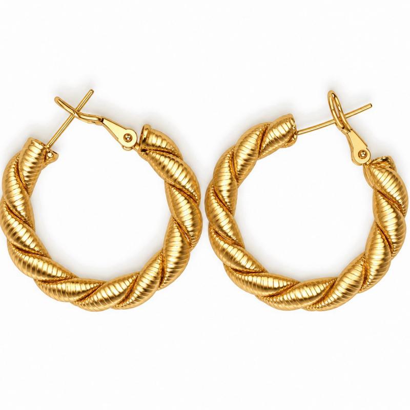 Orecchini Twist in acciaio inossidabile