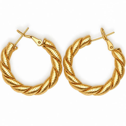 Orecchini Twist in acciaio inossidabile