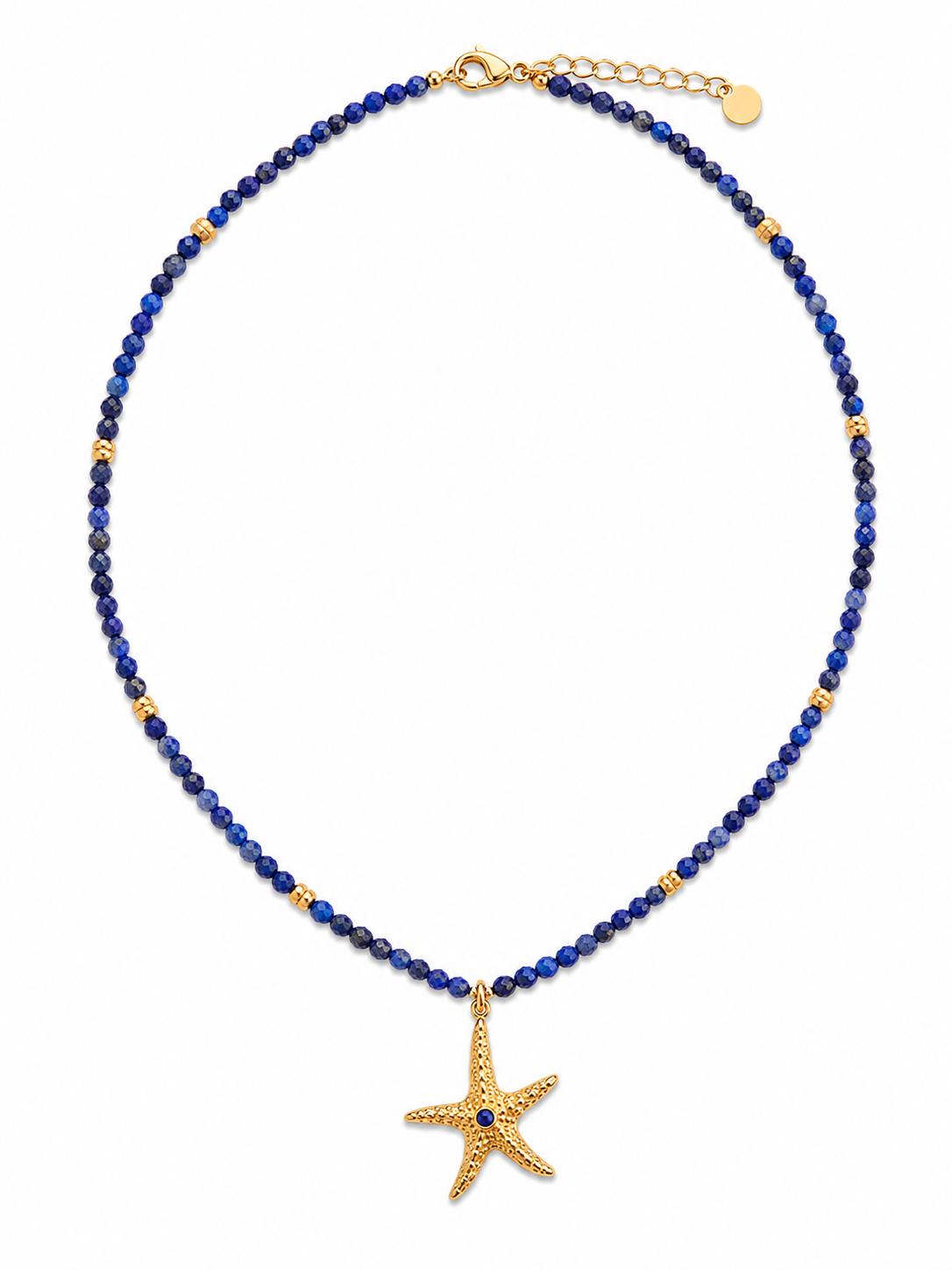 Collana Nerea in acciaio e perline