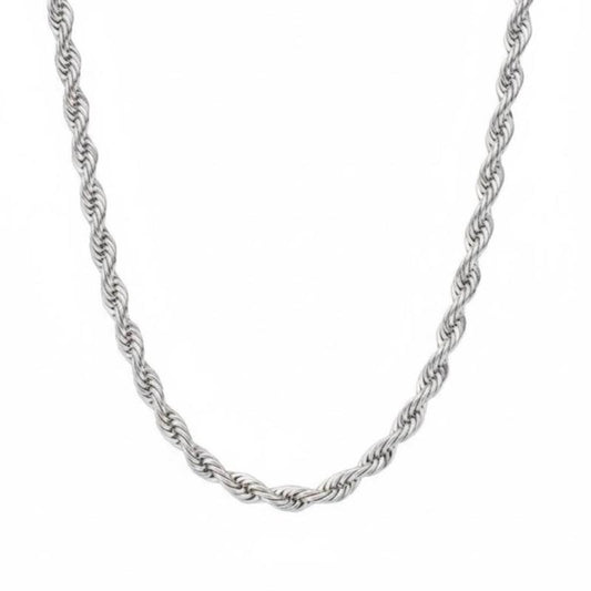 Collana Girocollo Corda Acciaio Elegante e Resistente per Uomo e Donna Accessorio Versatile in Acciaio per Ogni Occasione