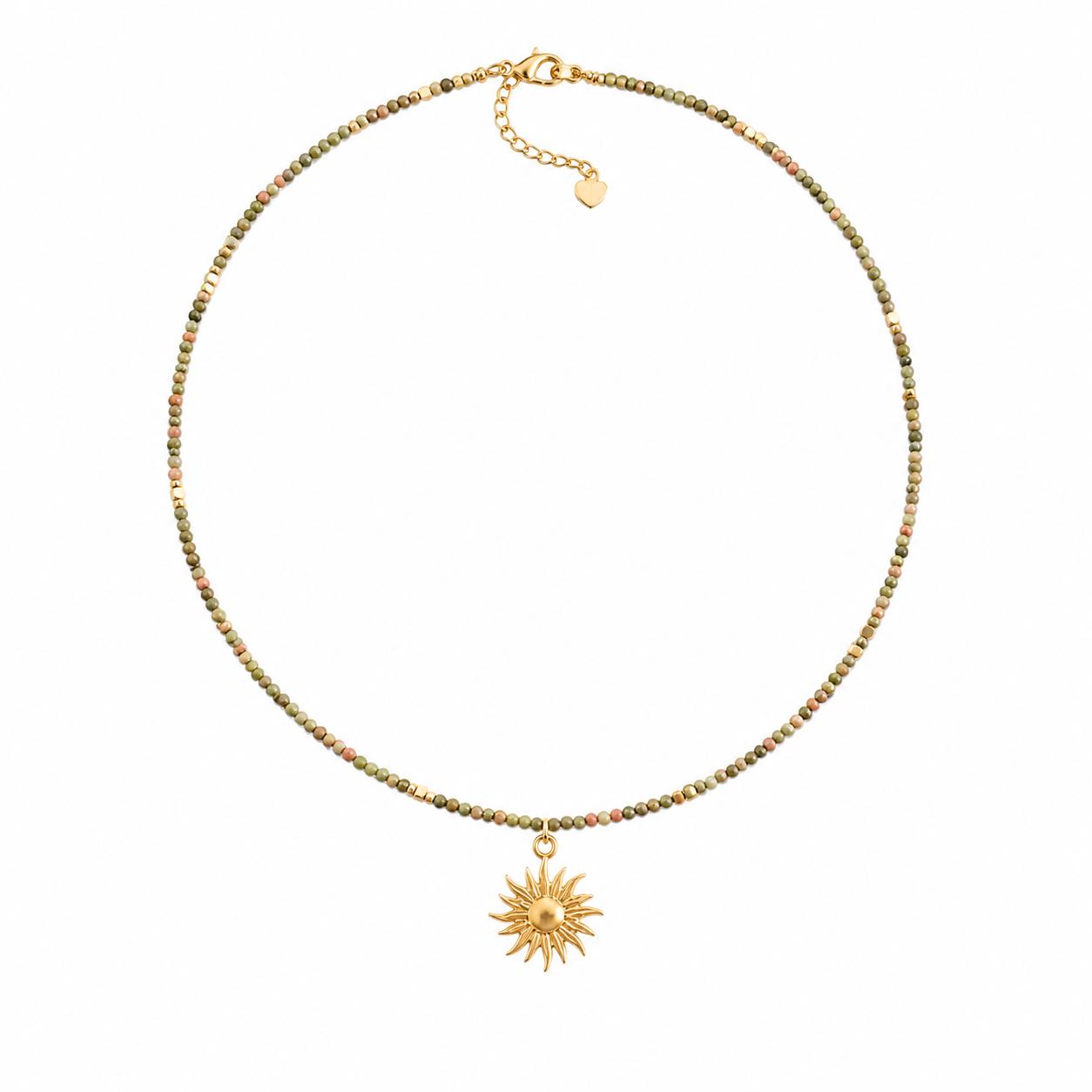 Collana Nerea in acciaio e perline