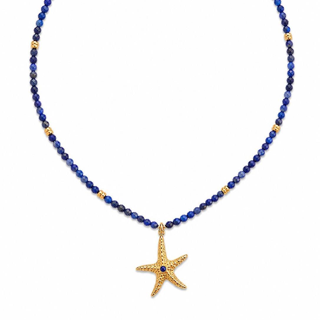 Collana Nerea in acciaio e perline
