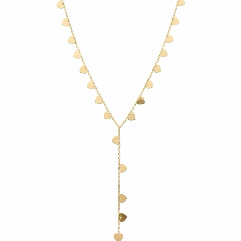 Collana Brillacuori in Acciaio con Cuori per un Look Elegante e Moderno