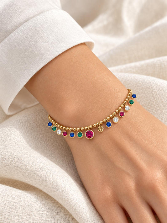 Bracciale Aurelia in acciaio e zirconi