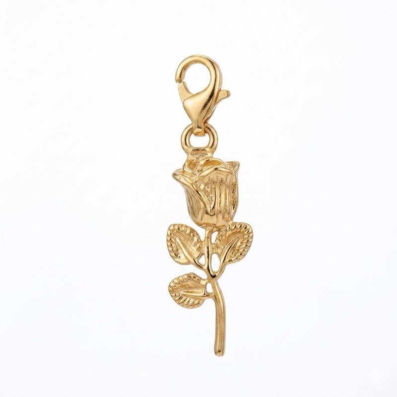 Charms con moschettone in acciaio inossidabile adatte ad ogni tipo di collana o bracciale