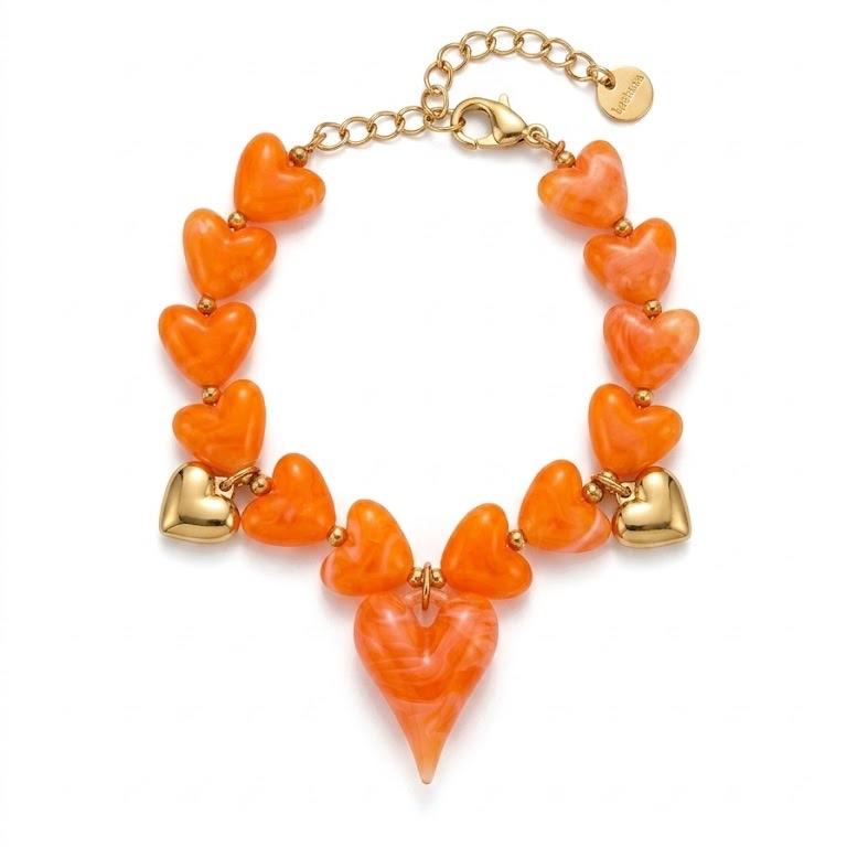Bracciale Candy Charms acciaio e resina