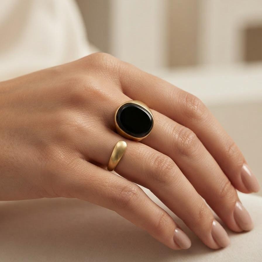 Anello Enigma regolabile in acciaio inossidabile