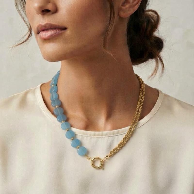 Collana Artigianale Pezzo Unico - Scegli il tuo Modello Esclusivo - Pietre Sfumate e Oro