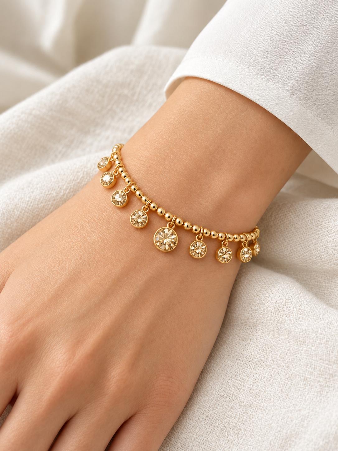 Bracciale Aurelia in acciaio e zirconi