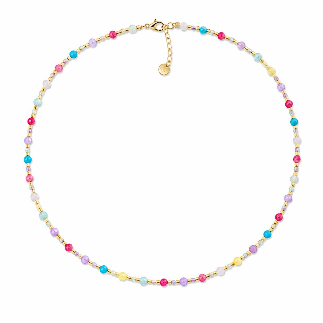Collana Solea in Acciaio e Perline Elegante e Versatile per Look Minimalista Accessorio Essenziale per Guardaroba Estivo