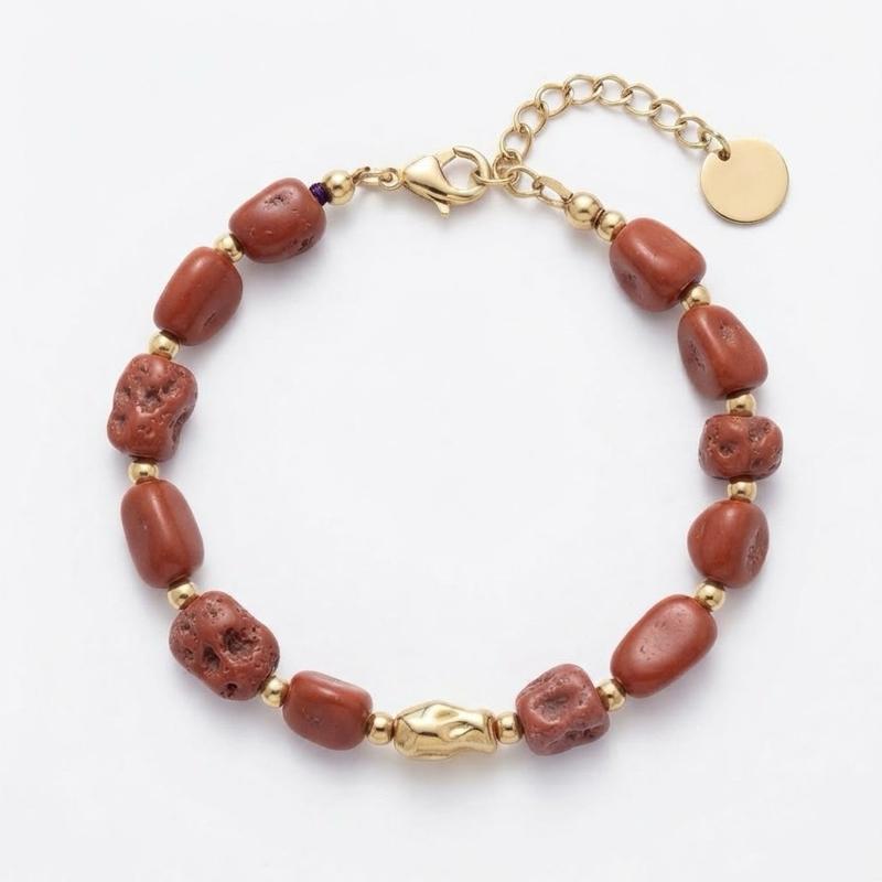 Bracciale Petra in pietre naturali e acciaio