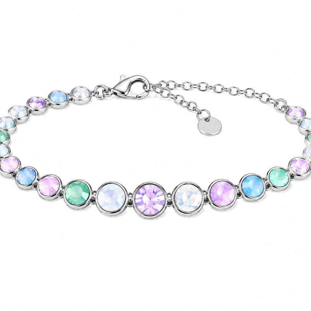 Bracciale Gemma Pastel in acciaio inossidabile e strass