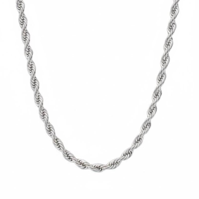 Collana Girocollo Corda Acciaio Elegante e Resistente per Uomo e Donna Accessorio Versatile in Acciaio per Ogni Occasione