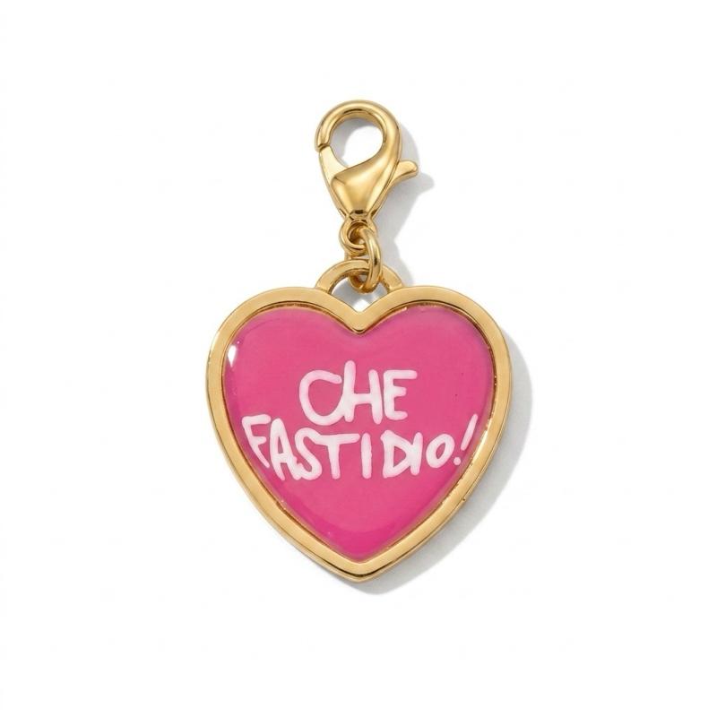 Charms con moschettone in acciaio inossidabile adatte ad ogni tipo di collana o bracciale