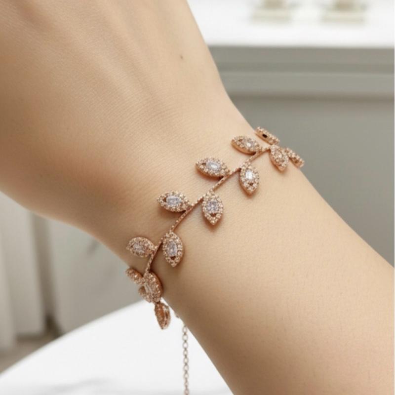 Bracciale ARIEL acciaio in silver e gold pink con Punti di Luce Elegante e Sofisticato per un'Aura Unica